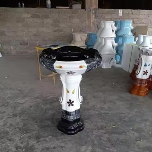 Lavabo de Pedestal Autolimpieza Nuevo modelo Lavabo de diseño de ley con Pedestal Hecho en India Sanitario de cerámica de calidad - Product Image 5