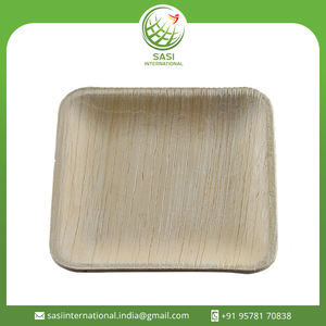 Vaisselle jetable en feuille de palmier biodégradable naturelle 100% assiettes à dîner carrées pour mariages et événements but de service alimentaire - Product Image 2