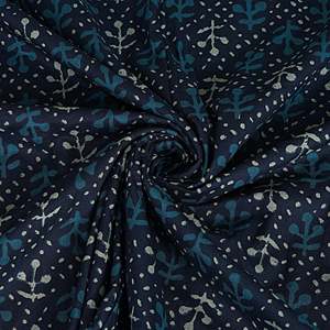 Lit double en coton 240 TC à imprimé floral bleu marine Couette Dohar SHKR1017 - Product Image 2