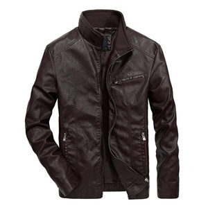 Veste en cuir véritable pour hommes vestes en cuir de moto Streetwear manteau Mans Bomber veste pour hommes livraison DDP - Product Image 2