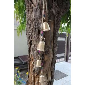 Campanas de Viento de Metal Hechas a Mano, Estilo Moderno Vintage, para Decoración de Jardín y Patio Exterior, Campana Colgante de Metal Duradero (Aluminio/Acero) - Product Image 1
