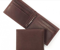 Dompet Kulit Asli Desain Ramping Gaya Maroko Chic Buatan Tangan untuk Pria, Dompet Koin Lucu, Tersedia OEM, Warna Dapat Disesuaikan