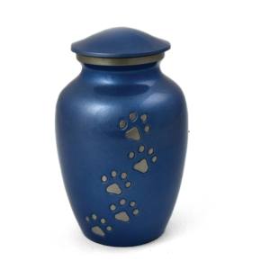 Urnas de Metal para mascotas, cremación de aluminio, Color azul marino, el más vendido - Product Image 1