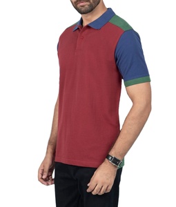 Nouveau tissu de golf à séchage rapide Slim Fit pour polo T-shirt tricoté en polyester spandex personnalisé avec logo brodé pour hommes - Product Image 1
