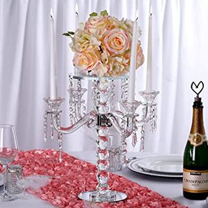 Luxury Metal Shiny Golden Candelabra for Home & <b>Wedding</b> Parties Decor Tabletop Display Any Occasion Decor Candelabra - Product Image 2