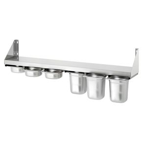 Étagères murales pour épices 6x1/6GN pour organiser vos condiments - Product Image 1