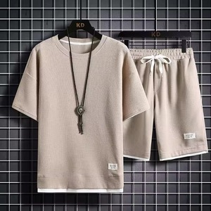 2024 été haute qualité respirant tissu sueur court ensemble nouveau Style imprimé OEM tenue décontracté pour le sport Fitness en gros - Product Image 5