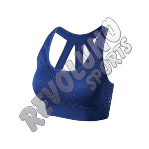 บราสำหรับเล่นกีฬาวิ่งของผู้หญิงระบายอากาศได้ดีดีไซน์เสื้อเล่นโยคะออกกำลังกายแห้งเร็วชุดชั้นในฟิตเนสรองรับสูง - Product Image 4