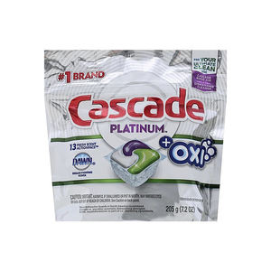 Lave-vaisselle manuel Cascade Platinum Smart ActionPacs Fresh Scent 62 pièces intégrées en acier inoxydable pour usage domestique - Product Image 5