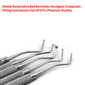 Juego de instrumentos de relleno compuesto de amalgama pulidora de bolas restauradoras dentales - Product Image 4