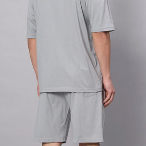 Conjunto Deportivo de Dos Piezas para Hombre, Camiseta y Pantalones Cortos Transpirables para Correr, Fitness y Atletismo, Conjuntos Dobles de Algodón - Product Image 3