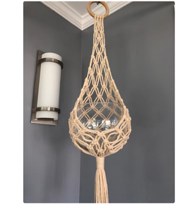 Macrame <b>Boho</b> <b>Wall</b> <b>Hanging</b> Plant Hanger Customized Macrame Plant Hanger for <b>Wall</b> and Window Decoration - Product Image 3