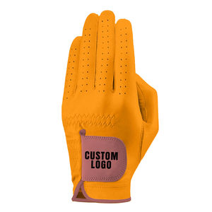 Guantes de golf unisex de piel de oveja de alta calidad con material suave diseño transpirable logotipo personalizado OEM uso deportivo para hombres y mujeres - Product Image 1
