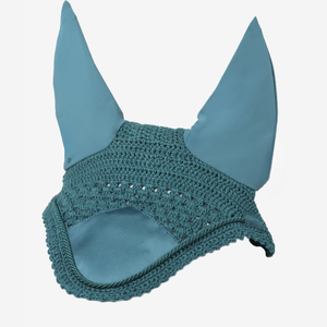 Premium Fly Veil Elegant Crochet Horse Ear <b>Bonnet</b> Lightweight Breathable Washable Pakistan Made for Competitions Ear <b>Bonnet</b> - Product Image 4