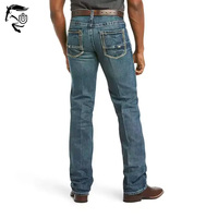 Erkek Rahat Bol Yüksek Bel Konforlu Nefes Alabilen Fermuarlı Düz Kovboy Cepli Boot Cut Kot Pantolon İlkbahar Yaz