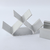 Profilés en alliage d'aluminium de la série 6000 de haute précision, sur mesure, pour l'éclairage, pliage et soudage, dissipation thermique, installation facile