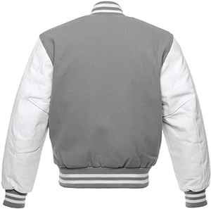 แจ็กเก็ตหนังทำจากผ้าขนสัตว์ตัวยาวสำหรับวิทยาลัยเบสบอลทีมฤดูหนาว - Product Image 2