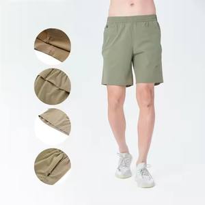 Pantalones Cortos Deportivos para Hombre, Doble Capa, Transpirables, 100% Algodón, Secado Rápido, Cintura Media, Cierre con Cordón, para Deportes al Aire Libre - Product Image 5