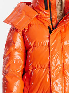 <b>Women's</b> High Quality Thick Trendy <b>Winter</b> Coat Long Sleeve Puffer <b>Jacket</b> Polyester <b>Waterproof</b> Woolen Hip Hop Warm Cotton - Product Image 2