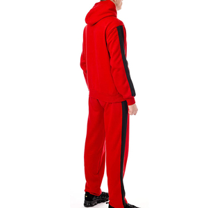 Ensemble survêtement rayé pour homme avec manches longues, col à capuche, survêtement décontracté, streetwear, haute qualité, personnalisé - Product Image 2