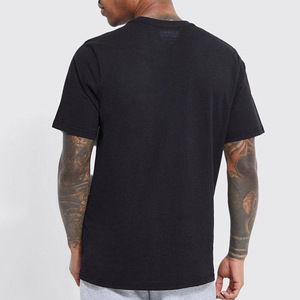 T-shirt pour homme à la vente chaude, respirant, tendance, couleur unie, anti-rétrécissement, durable, prix raisonnable, polyester/coton, haute qualité - Product Image 3