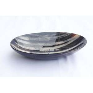 Bol de service en corne de buffle naturel rustique tribal fait avec un art naturel pour un décor d'entrée rustique au prix de gros - Product Image 6