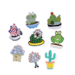 Professional Production High Quality Custom Plants Design Embroidery Patches Hot Sale Sew on Embroidered Patches for Clothes - Product Image 1