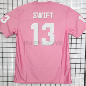 เสื้อปักโลโก้เสื้อเจอร์ซี่เย็บติดเสื้อทีมยูนิเซ็กซ์เครื่องแบบหมายเลขและชื่อทีมอเมริกันฟุตบอลขนาดใหญ่พิเศษตามสั่ง - Product Image 1