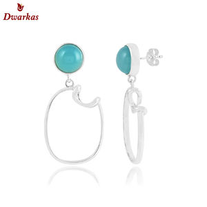 ต่างหู925เงินสเตอร์ลิงแบบเรียบขายส่งหรูหราเครื่องประดับดีสำหรับสุภาพสตรีสไตล์น่ารักสำหรับงานแต่งงานหรือของขวัญ - Product Image 6