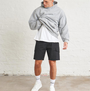 OEM moda sudaderas con capucha personalizadas puff impresión sudaderas 400 GSM 100% algodón orgánico gris oscuro Sudadera con capucha - Product Image 4