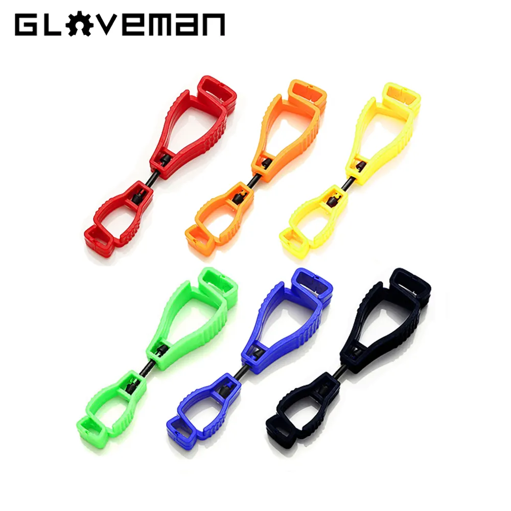 GLOVEMAN مخصص عالية القوة بوم البلاستيك قفازات أمان للعمل لمكافحة خسر هوك تحديد مشبك المنتزع حامل كليب قفاز مقاطع حامل