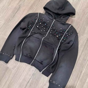 Sweat à capuche personnalisé DTF imprimé tenue polaire respirante élégante parfaite pour l'entraînement sportif et la mode streetwear - Product Image 5