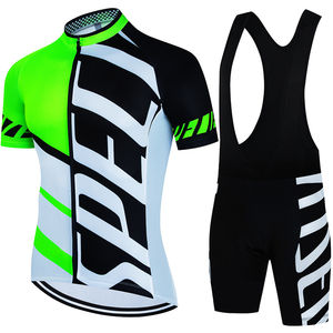 Último diseño sublimado Uniforme de ciclismo Ropa deportiva personalizada Conjuntos de uniformes de ciclismo Conjuntos de babero al por mayor - Product Image 3
