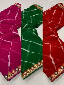 Banarasi seda Sari bordado diseñadores para mujeres fiesta desgaste indio rayón fabricación de prendas de vestir tienda al por mayor ropa de mujer - Product Image 6