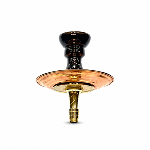 Trophée de luxe en laiton et cuivre de style arabe, couleur or, ensemble complet 1 tuyau pour fumer la chicha - Product Image 2