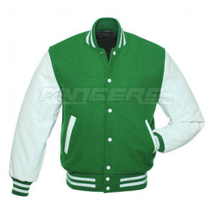 Chaquetas Varsity de Invierno para Hombre, Estilo Bomber con Cuerpo de Lana, Logotipos Bordados Personalizados, Suministro OEM, Chaquetas Escolares al por Mayor - Product Image 3
