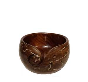 Yarn Bowl in Sheesham Wood 6X4 With Free <b>Christmas</b> <b>Tree</b> Hanging Perfect Wooden Yarn <b>Holder</b> for Knitting & Crocheting - Product Image 6