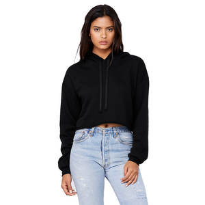 เสื้อครอปมีฮู้ดแฟชั่นเสื้อครอปมีฮู้ดแขนยาวสีพีชเสื้อครอปมีฮู้ดพิมพ์ลายสำหรับผู้หญิง - Product Image 3