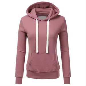 Venta al por mayor transpirable mujeres sudaderas con capucha último estilo de color sólido mujeres sudaderas con capucha personalizadas mujeres sudaderas con capucha - Product Image 6