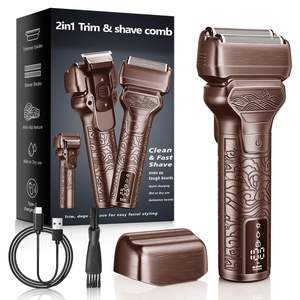 Afeitadora Eléctrica Rotativa para Hombre con Pantalla LED, Carga Rápida, Afeitado en Seco/Húmedo, Resistente al Agua IPX7, Cinco Cuchillas - Product Image 1