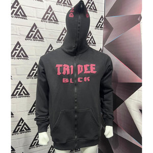 Sudaderas con Capucha y Cuello Redondo para Hombre, de Alta Calidad, Estilo Urbano, Estampado Puff, 100% Algodón, Corte Regular, Felpa Francesa, 420G, Logotipo Personalizado - Product Image 1