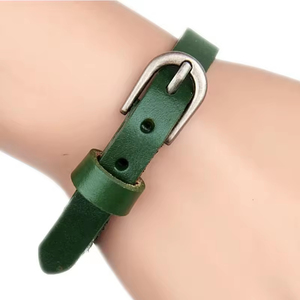 Premium <b>Mens</b> Leather Bracelet Wristbands Simple Wrist Strap Durable Adjustable Fashion Accessory for Daily Wear and Gifts - Product Image 3