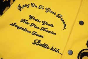 LAYENNE Veste universitaire Letterman de baseball personnalisée pour hommes Manches en cuir brodées en chenille de haute qualité Impression tissée - Product Image 2