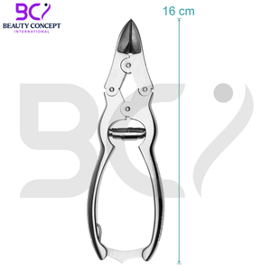 Pince à ongles podologique en acier inoxydable, outils de soin des pieds, poignée confortable, ouverture large, lame courbée, coupe-ongles professionnels durables - Product Image 6