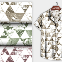 ¡Novedad de 2025! Camisa estampada con bloques de mano de tela de mezcla de algodón suave Premium y ropa de mujer a la venta