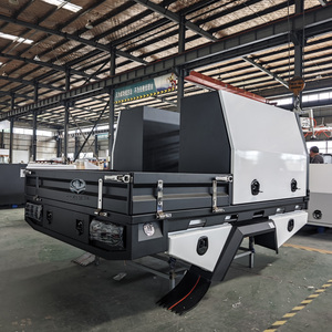 Camión de aluminio Ute Canopy Bandeja de aluminio Ute Caja de herramientas para Ute Truck 4x4 Canopy Coating Blanco y negro - Product Image 3
