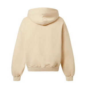 New Design of Unisex Hooded Sweatshirt Solid Color Fleece Casual Wear Oversized Fit Autumn 100% Cotton Knitted Regular Length - Product Image 1