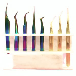 Juego de 8 Pinzas para Pestañas de Acero Inoxidable de Alta Calidad con Punta Puntiaguda de TARIQ MFG CO - Product Image 3