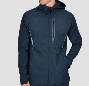 El mejor precio, chándal cortavientos transpirable personalizado para hombre, para uso al aire libre, patrón sólido con logotipo frontal, el mejor diseño para hombre - Product Image 1