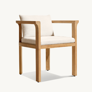 Chaise individuelle en teck de bonne qualité avec mousse souple pour la terrasse de la maison ou au bord de la piscine de l'hôtel - Product Image 5